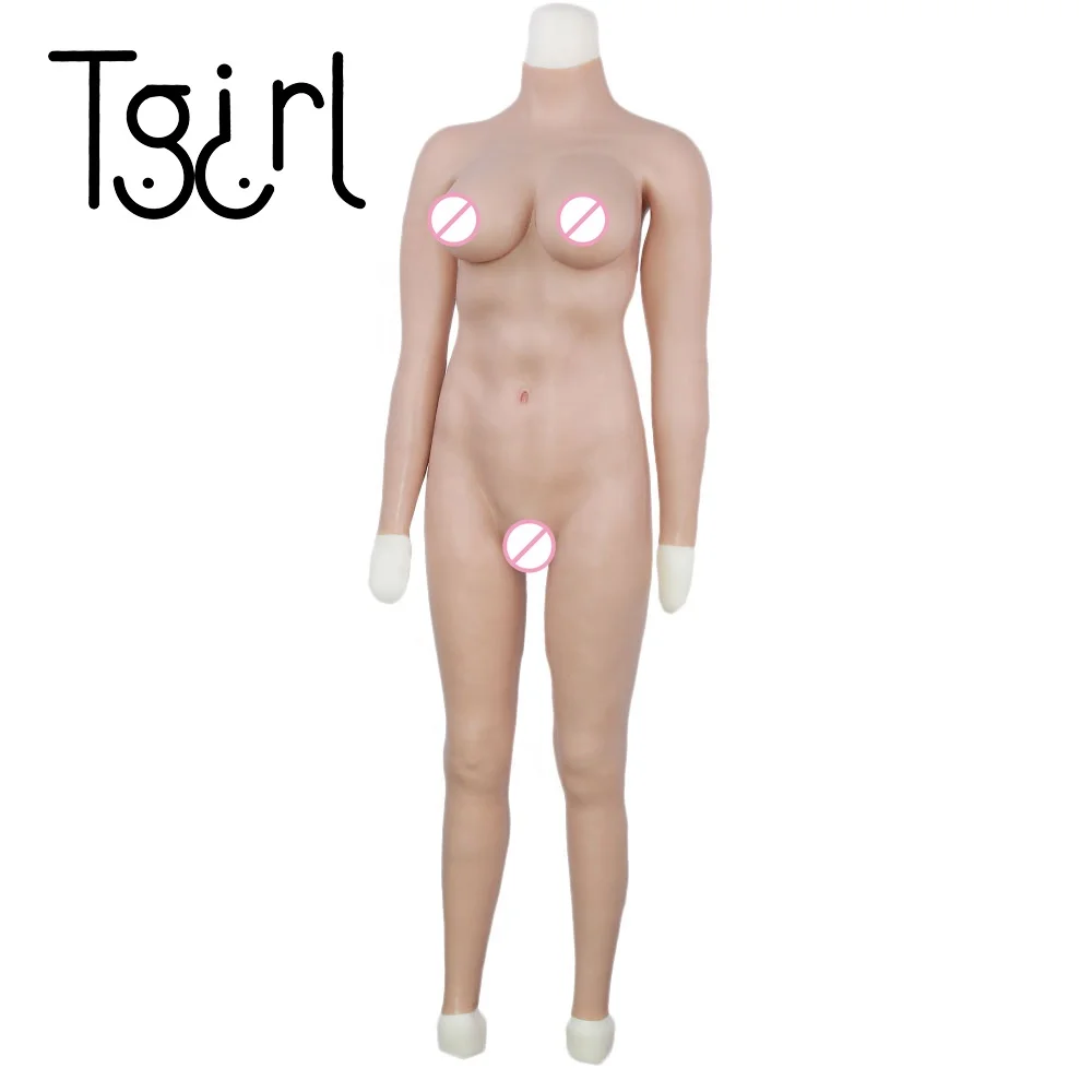  Силиконовое боди Tgirl формы груди с ложной вагиной для перекрестных