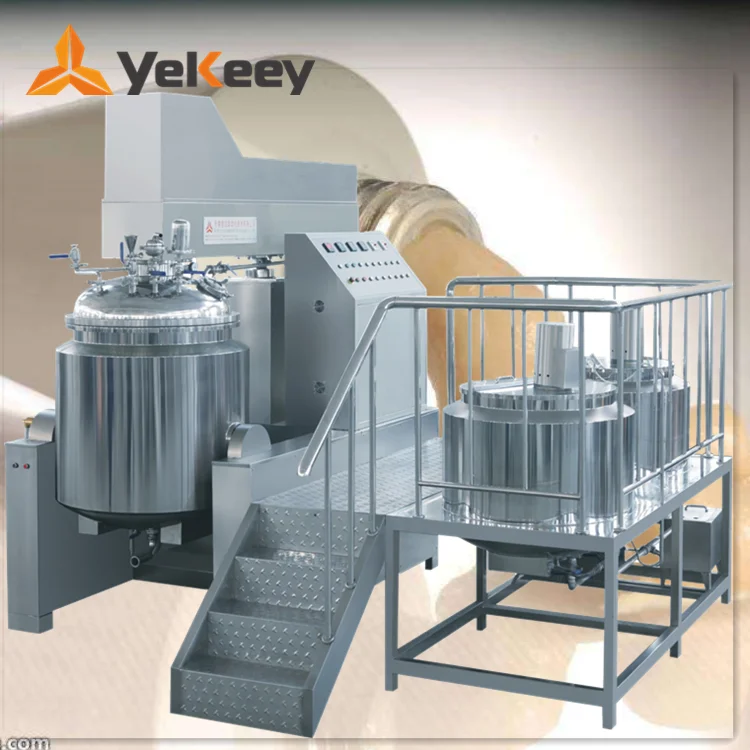 Large scale stainless steel type automatic homogenizier mixer vacuum homogenizing emulsifier emulsifying mixer