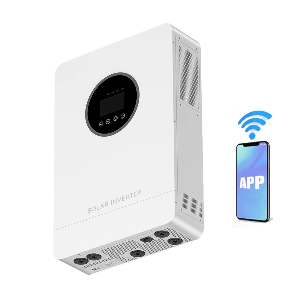 Off Grid Solar Inverters 5KW 5kva 6KW 3KW 4KW 3000W 5.5kw 6000W 24V 48V 230v 220v 6.2kw Hybrid Solar Inverter With WIFI APP