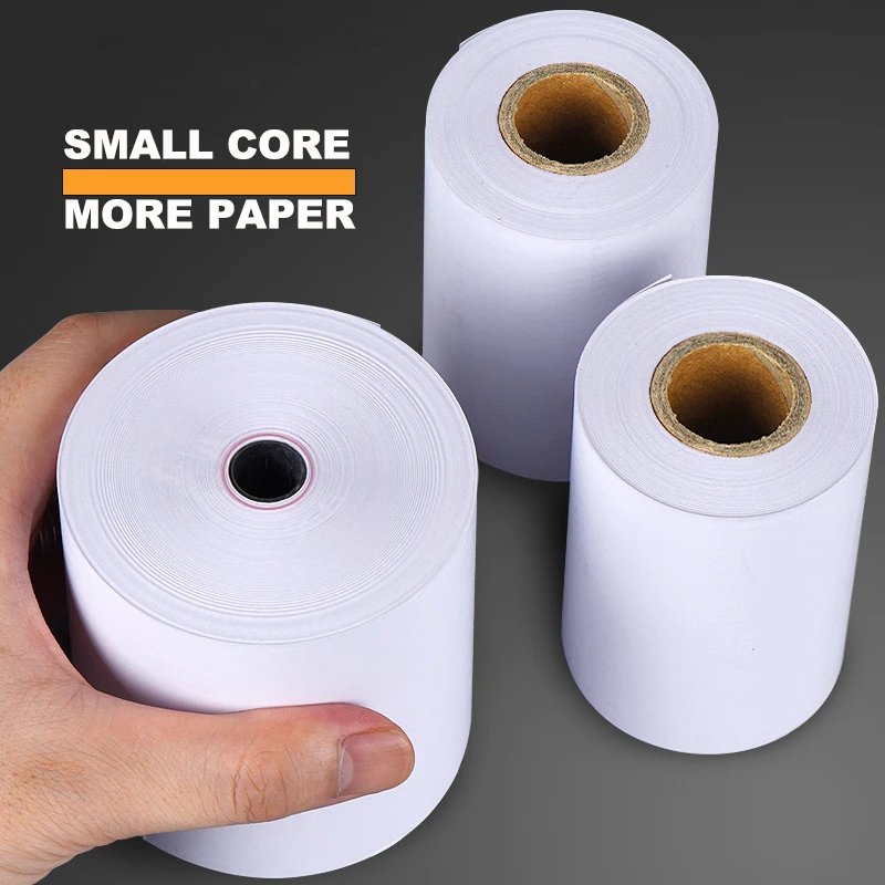 Stock Size A Grade 57x40 57x50 79x70 79x80 80x80 Thermal Paper Roll for Cash Register Credit Card Receipt ATM Kiosk Point Sale