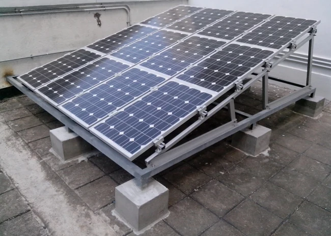 Home Flat Roof Solar Mounting System, Aluminum Roof Rack for Panels Solar Power System