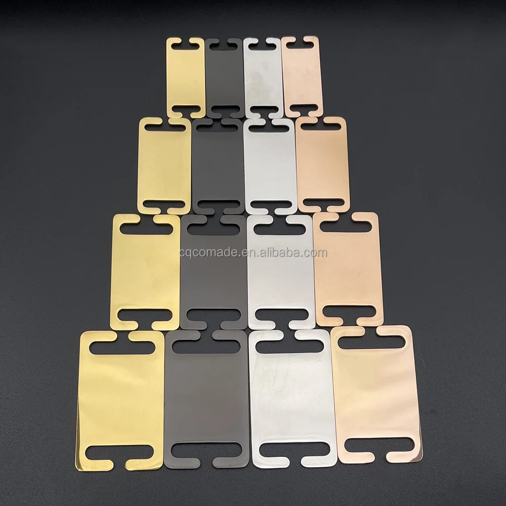 4 sizes different colors slide-on dog tags sliding plate pet collar personalized