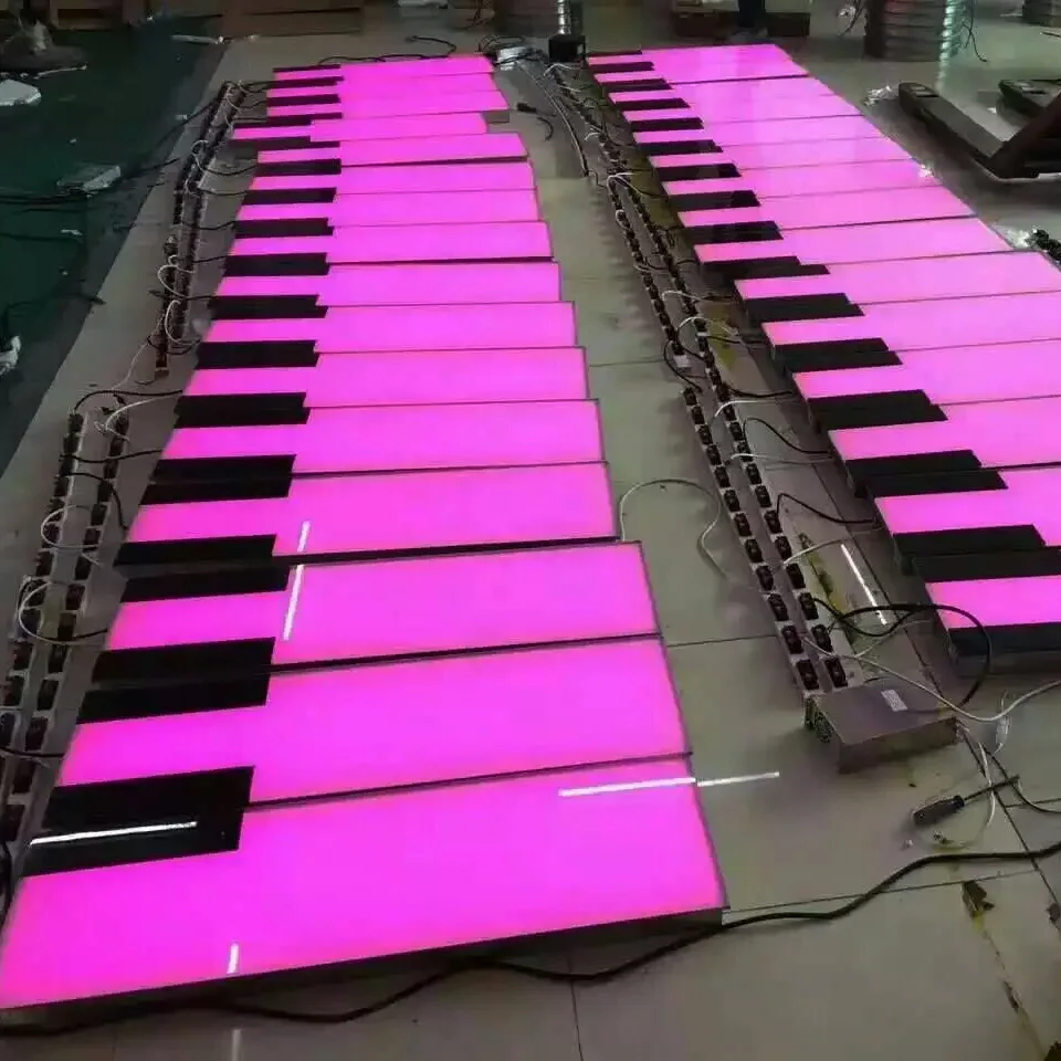 Piano design waterproof events led dance floor outdoor
