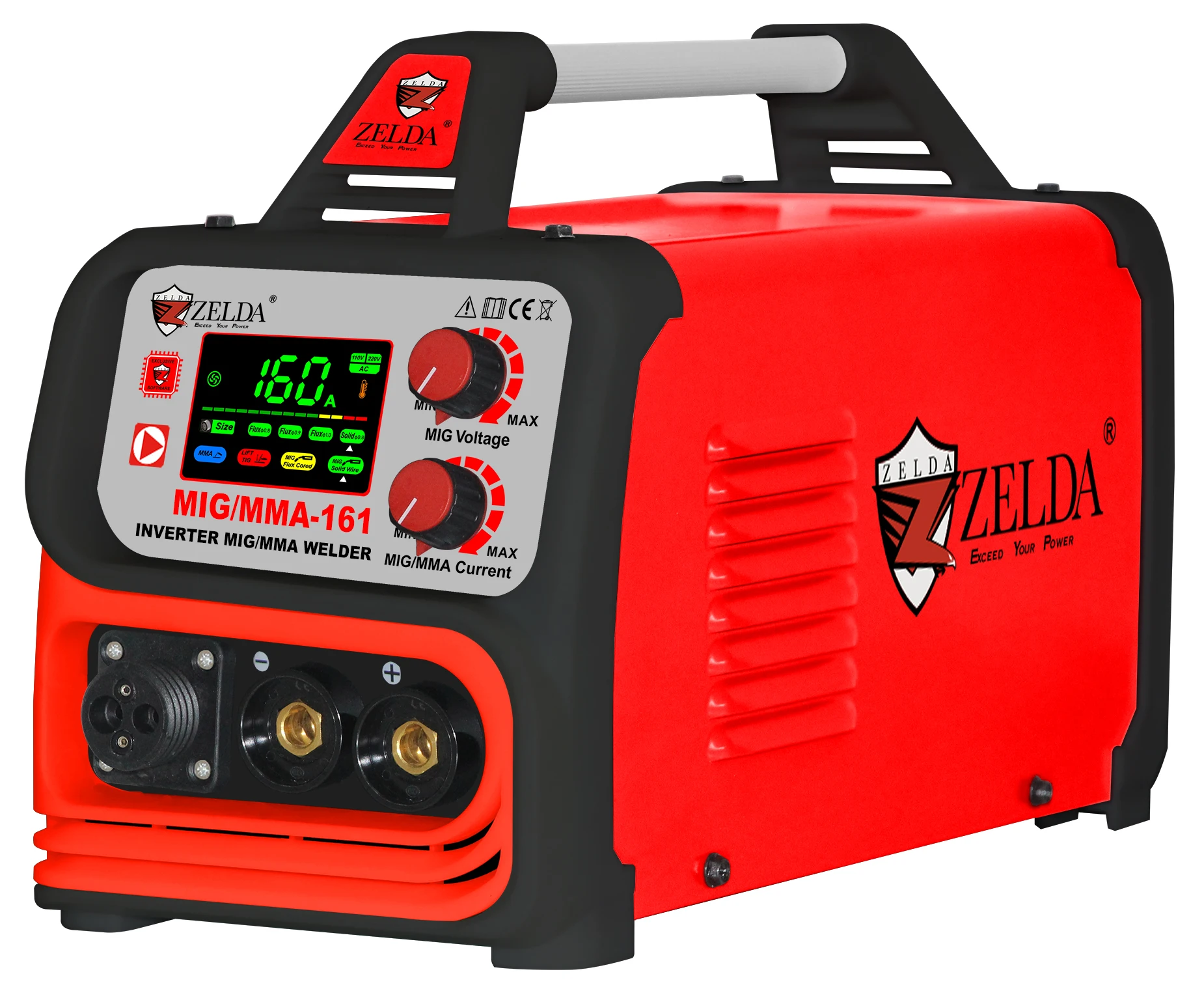 Портативная сварочная машина MIG/MAG/LIFT-TIG/MMA co2 160a инверторная дуговая 5 в 1 Сварщик