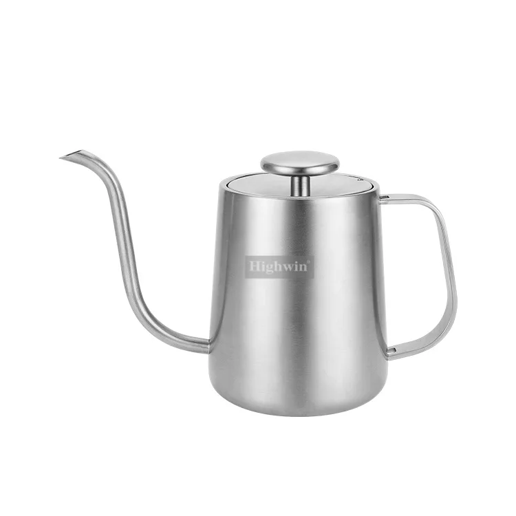 Gooseneck Spout Precise Water Flow Stainless Steel Hand Pour Over 600ml Temperature Control Coffee Kettle