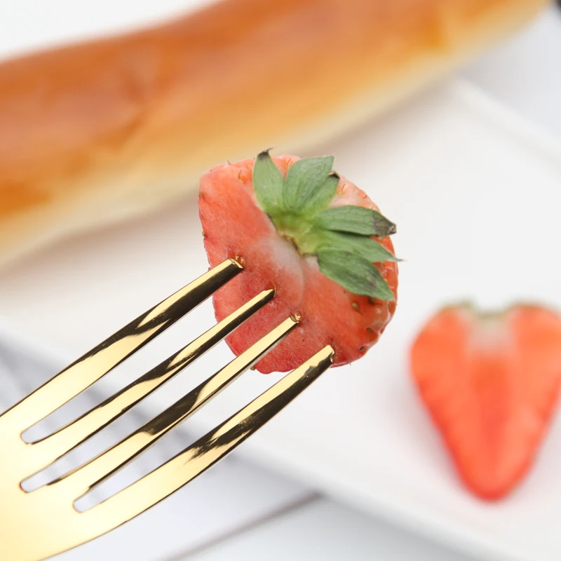 Customize logo Metal  Dinnerware Set Knife spoon fork  flatware  stainless steel Gold Cutlery  set