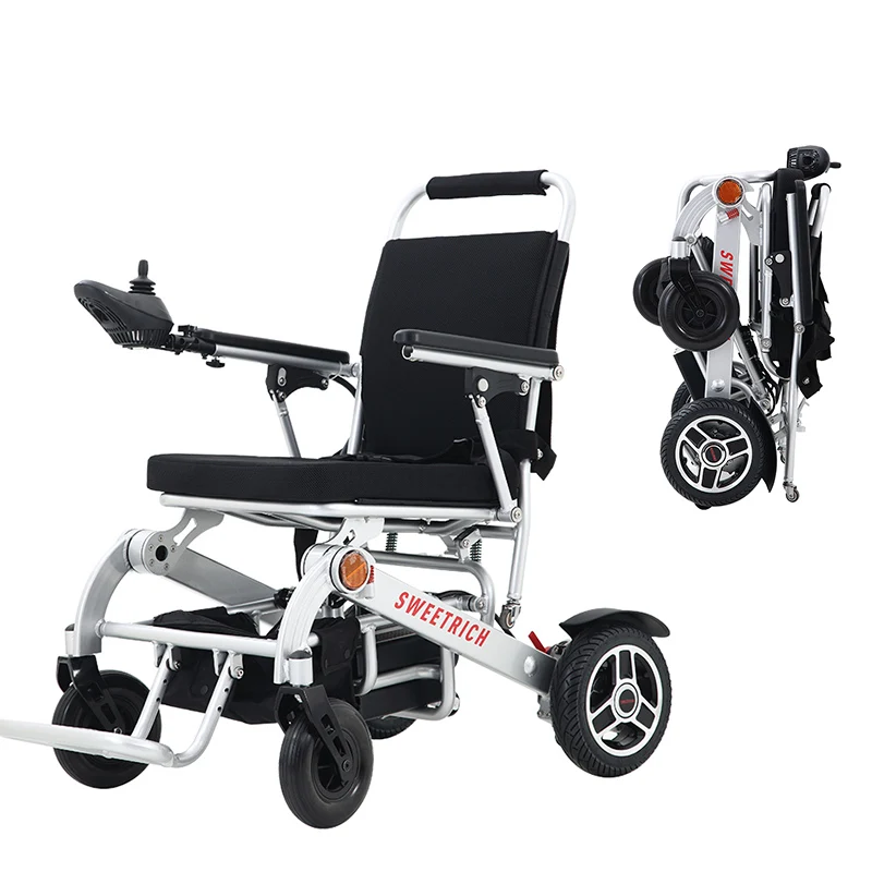 Портативная складная инвалидная коляска SW6000, 24 В, свинцово-кислотные электрические инвалидные коляски с легким приводом