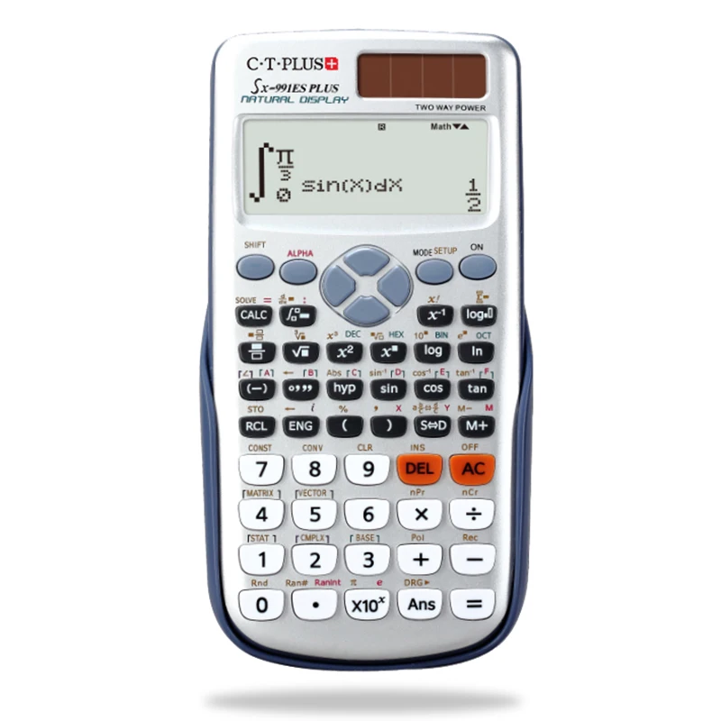 High Quality Function Calculator SX-991ES PLUS 10+2 Digits Hot Sale Student Examination Dual Power Scientific Calculator
