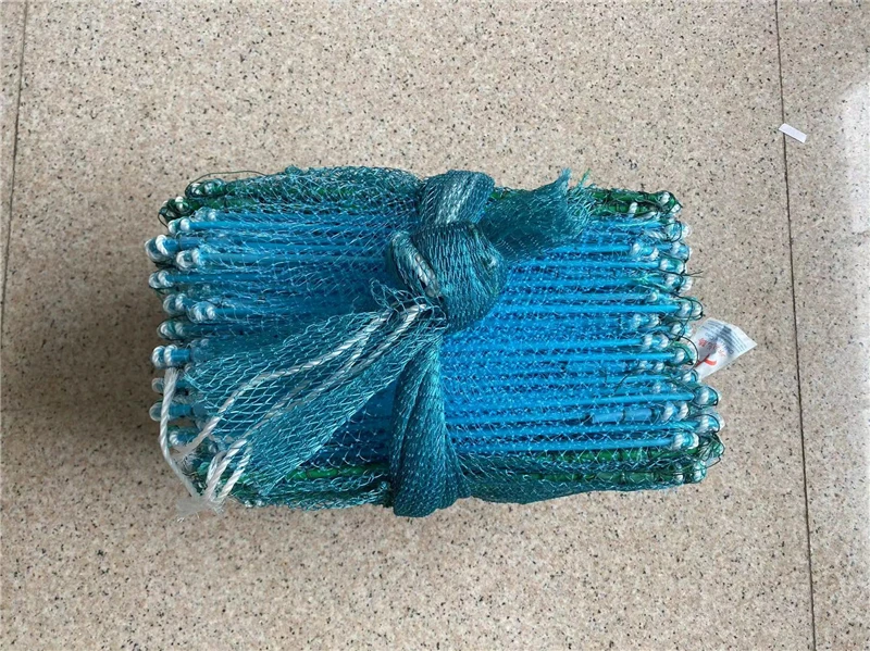 steel wire crab trap   frame  20*36 CM  26  sections  hot sell fishing trap fyke  net long fishing trap