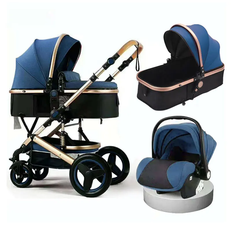New Design Shock Absorption 3 In 1 Baby Trolley,New Born Multi-Function 3 In 1 Baby Cart/