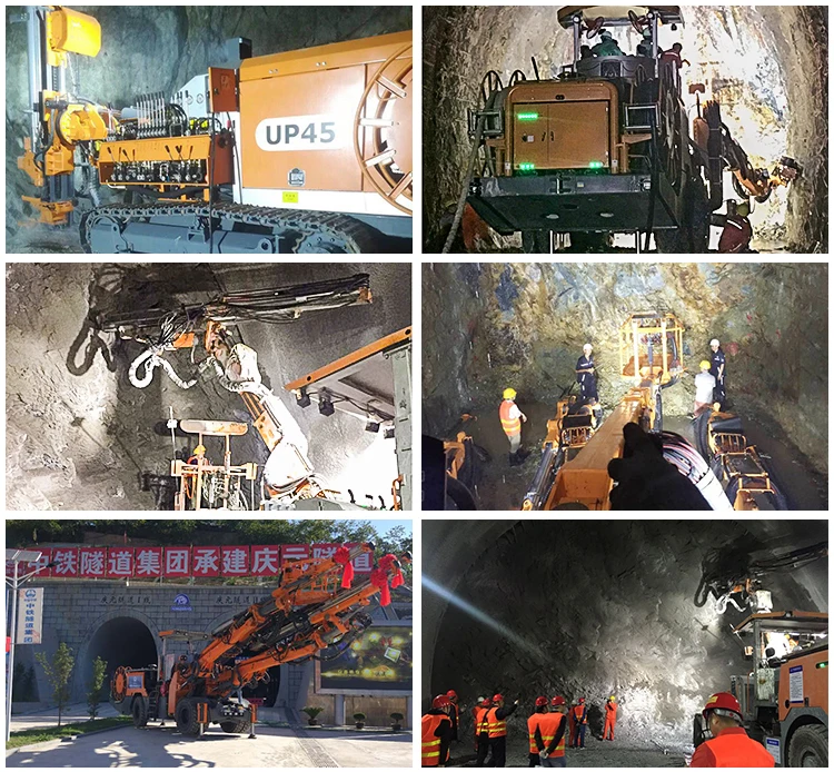 
Jumbo tunnel face drilling rig ZEGA UJ22 Boomer twin three single-boom Kaishan Underground tunneling mining face drilling rig 