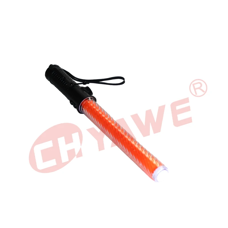 Handhold Traffic Led Baton 40cm Whistle baton torch light wand charging type PVC Traffic Baton