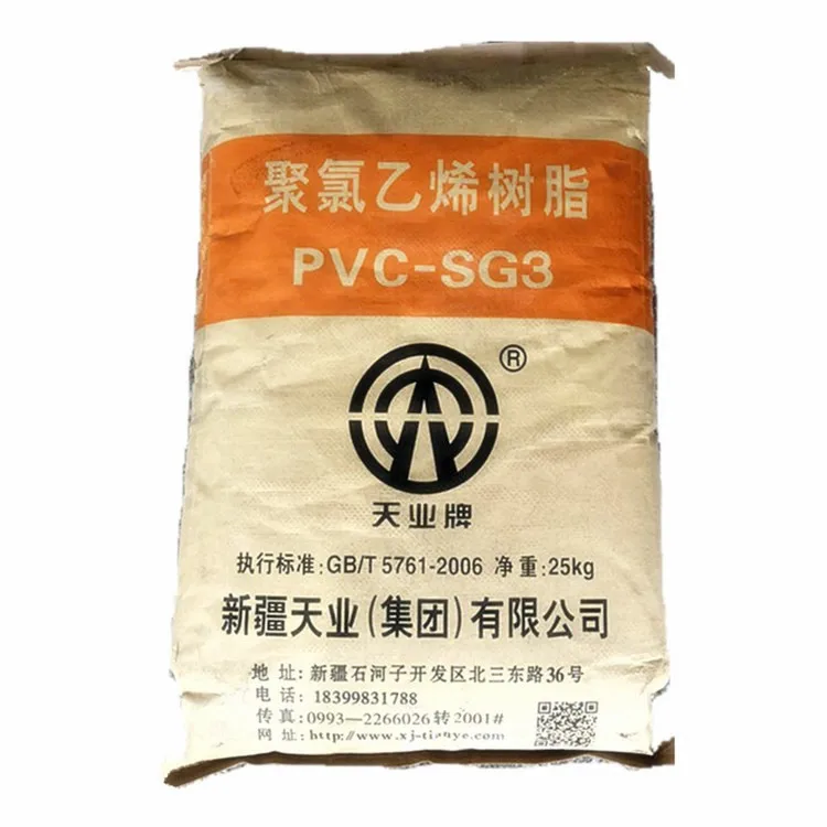 66%-68% White China Chemical Sg5/Sg8/Sg3  Polyvinyl Chloride PVC Resin