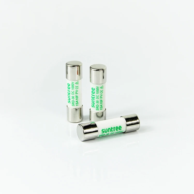 Solar PV DC 1000V 15A 16A 20A 25A 32A Cylinder Fuse with Fuse Holder