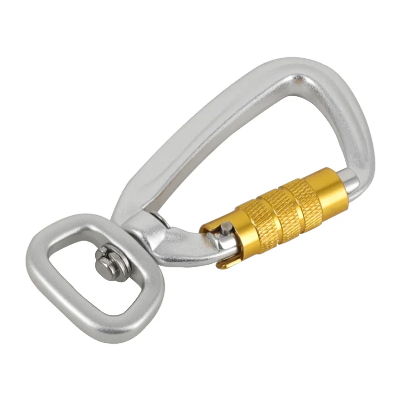 Customized rotating carabiner hook  Aluminum Dog Carabiner D Ring Swivel Carabiner for Dog Leash