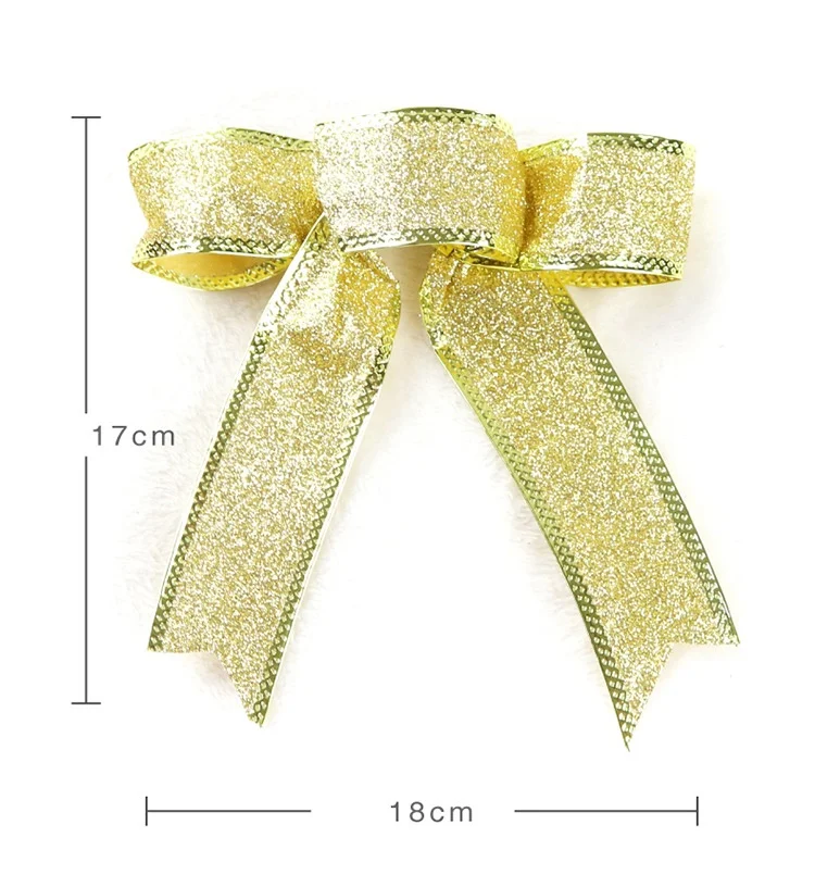 Christmas Bows For Gifts Stretch Loop bow for Chocolate Box Packing/Satin Ribbon Bow