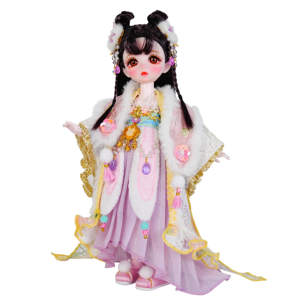1/6 Scale BJD Doll Customizable Ball Jointed Doll with Full Outfit Collectible Doll for Kids and Collectors