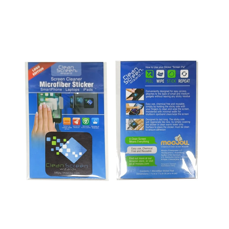 Заводская цена, самоклеящаяся наклейка для очистки экрана мобильного телефона