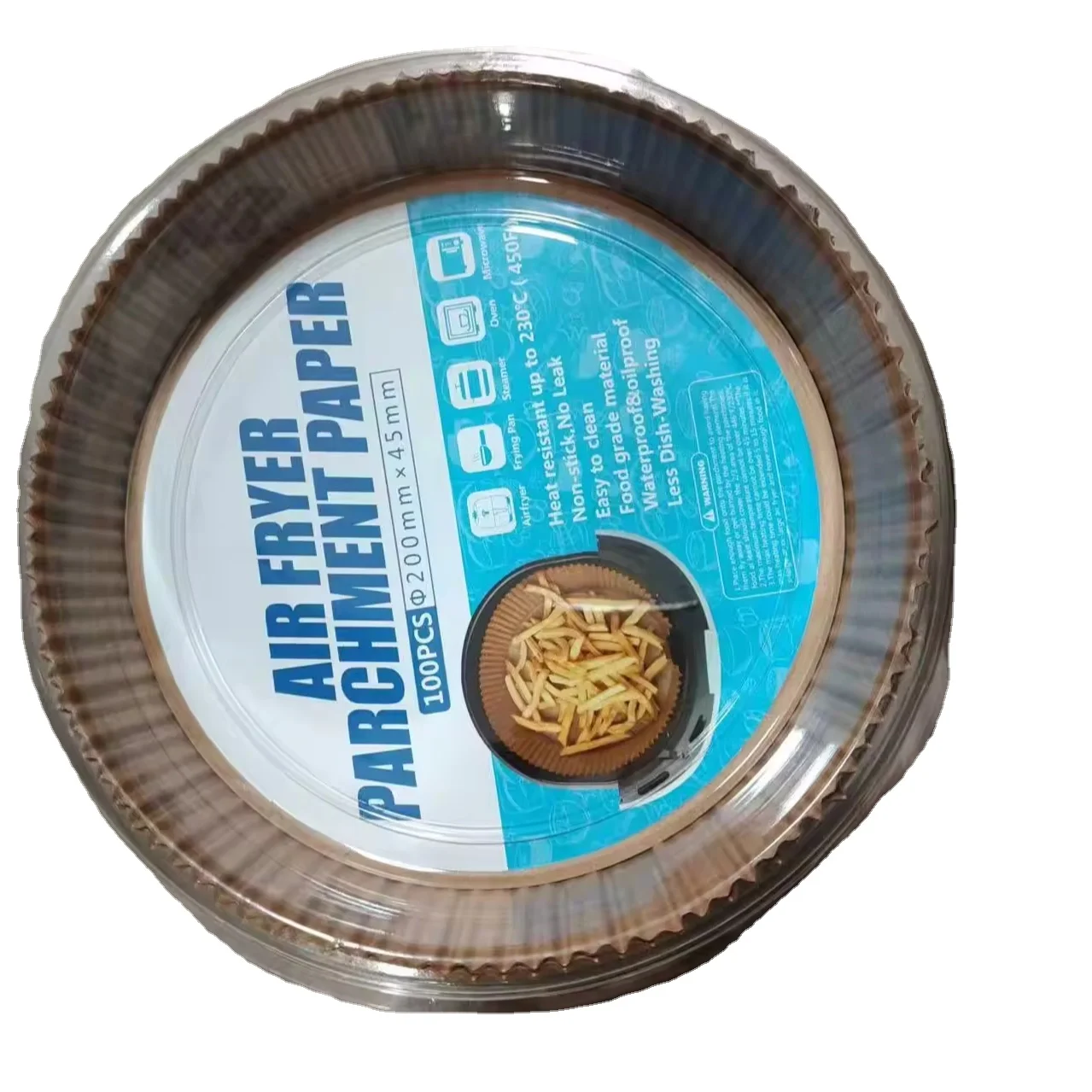 Wholesale New Features Non-Stick Pan Food Grade round square Perforated pad paper and non-perforated paper tray customized