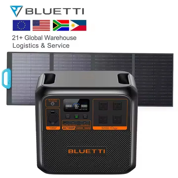 Bluetti AC180P & PV200 солнечные панели мини портативный солнечный генератор на солнечных батареях 1800 Вт