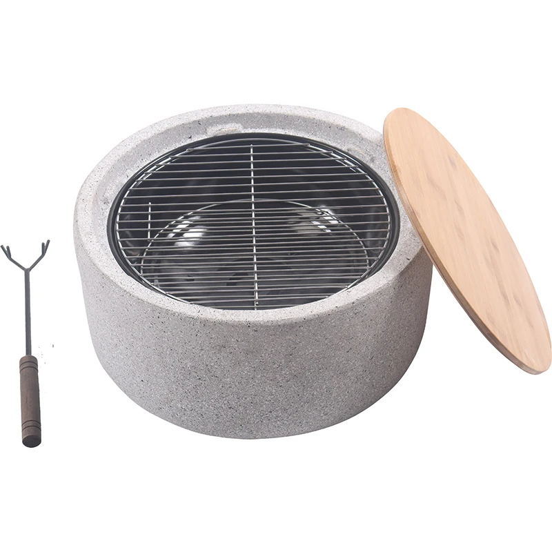 F12 2 в 1 Роскошные MGO костра открытый дровяной печи гриль барбекю гриль Костровая чаша