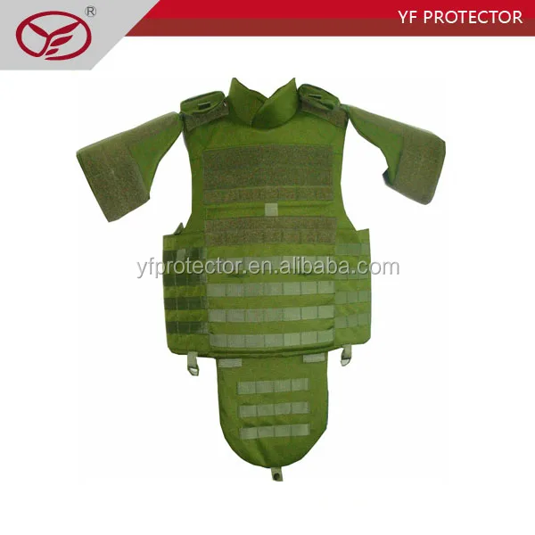 Full body protection tactical vest with soft panel hard plates