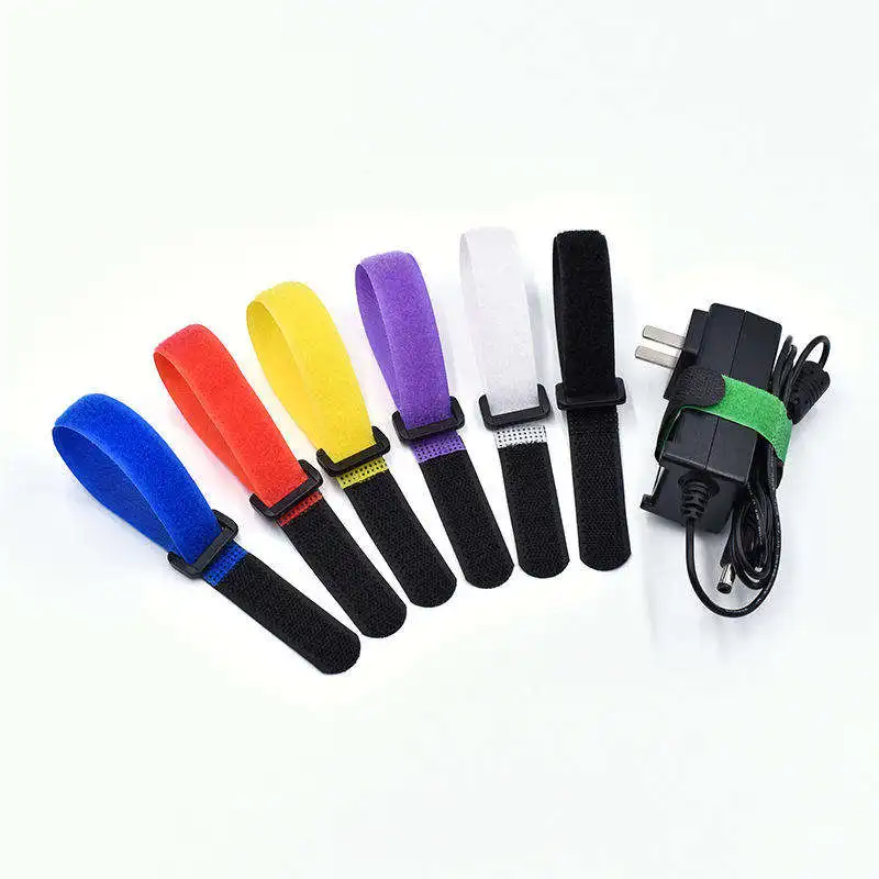 High Quality Cable Ties Binding Strap Velcroes 100% Nylon Hook and Loop Velcroes Data Cable Ties Custom Binding Strap Velcroes