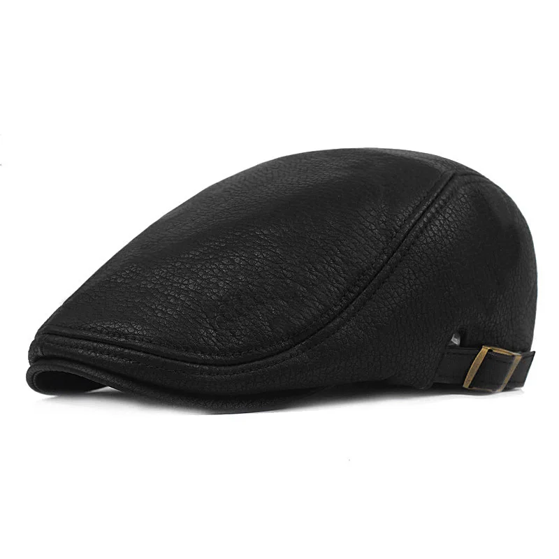 Wholesale Duckbill Cabby Painter Hat Flat Wool Ivy Summer Pinstripe Washable Woman Breathable For Man Newsboy Cap