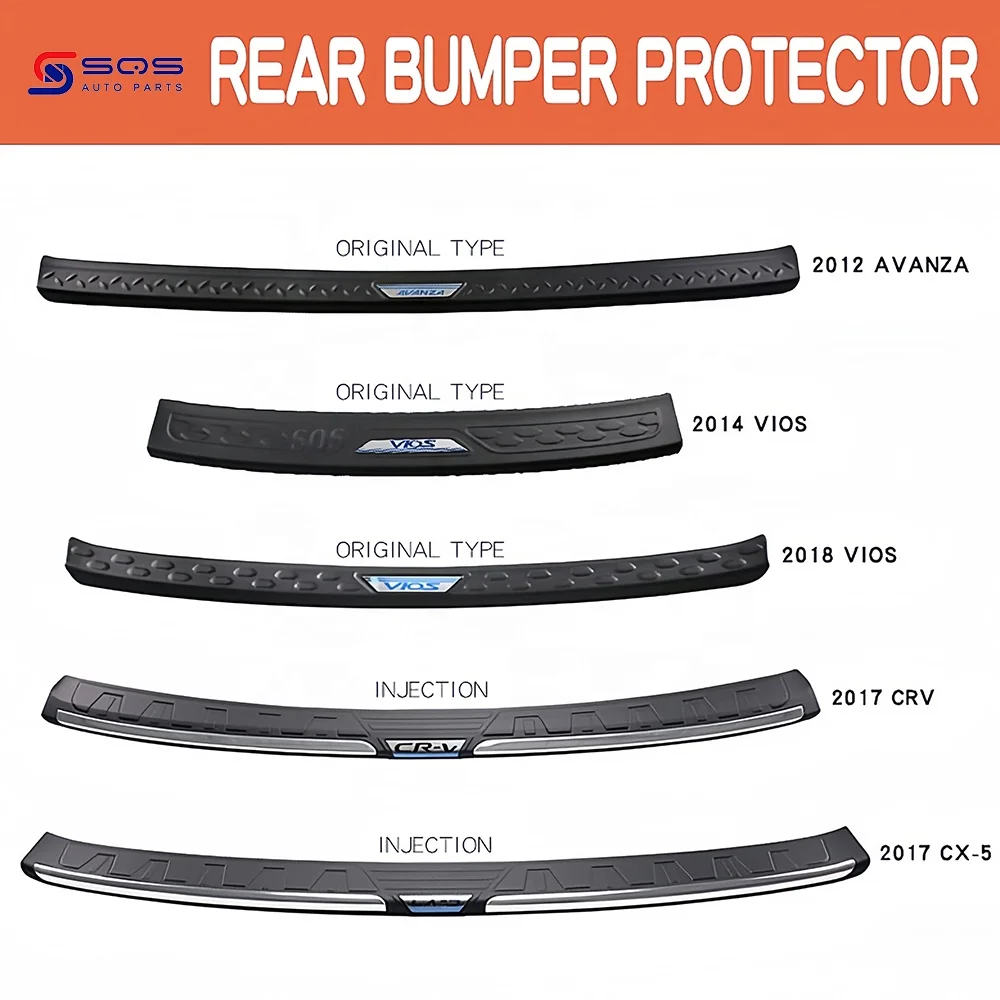 SQS High-Quality Rear Bumper Guard Bumper Protector Injection Auto Parts Auto Exterior Accessories For 2017- C-RV Hond-a