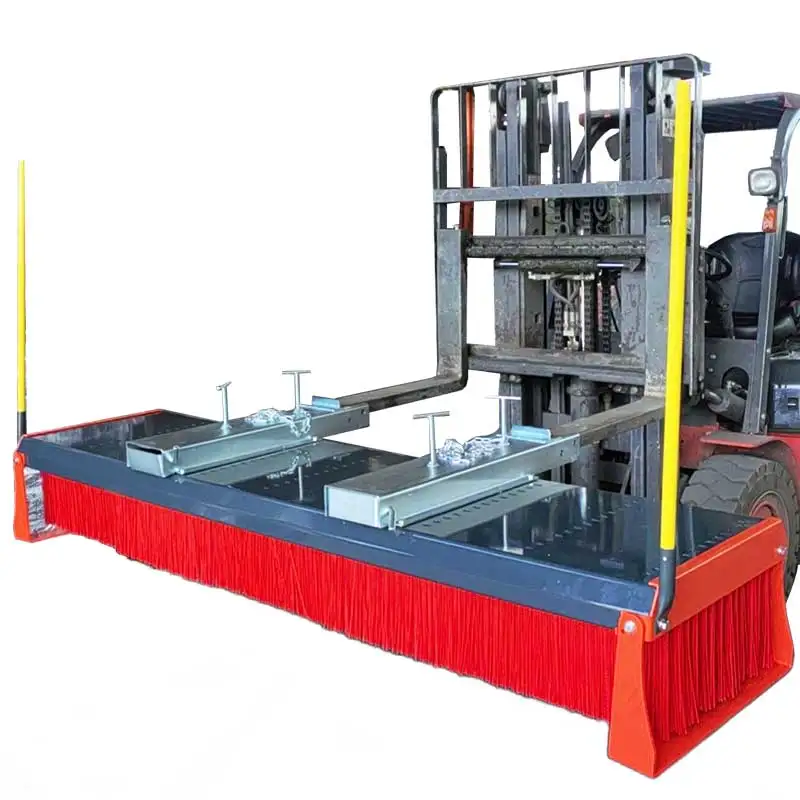 Tractor / fork lifting loader front mount sweeper machine