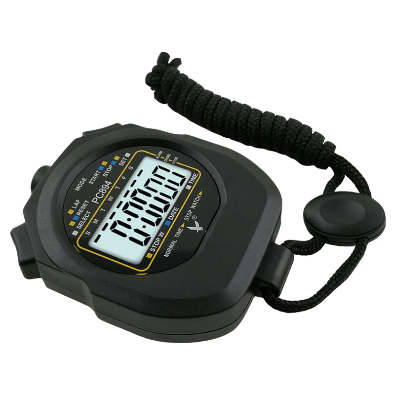 Professional Digital Sports Stopwatch Chronograph Timer with wristband cheap