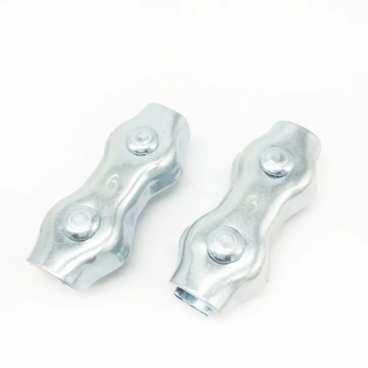 Wholesale 304 Stainless Steel Wire Rope Double Chuck Fastening Clip Wire Rope Clip Clamp