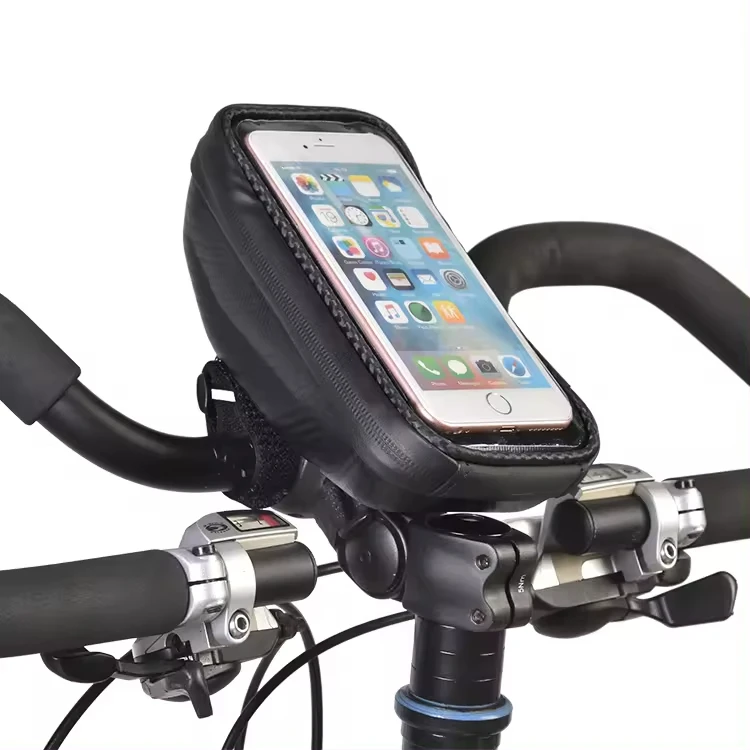 Factory Custom Waterproof EVA Hard Shell cycling Frame Bag Bike Top Tube phone bag Bicycle phone Handlebar Bag
