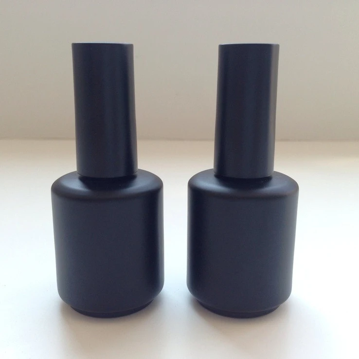 8ml 15ml black color empty nail gel polish bottle