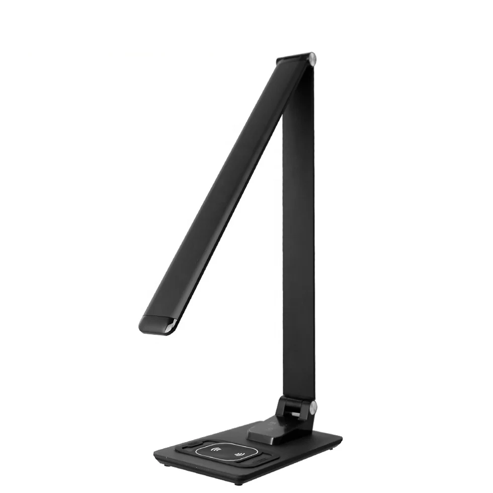 2020 new design rechargeable wireless charger led desk book lamp 12w MA70C metal reading usb led desk lamp