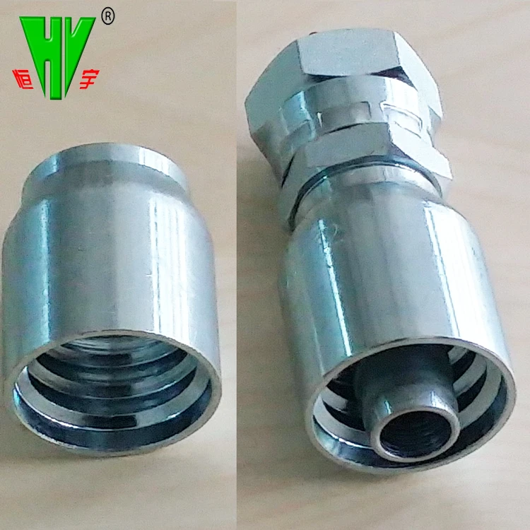Hydraulic hose end parts BSP thread female 60 cone degree steel hydraulic fittings