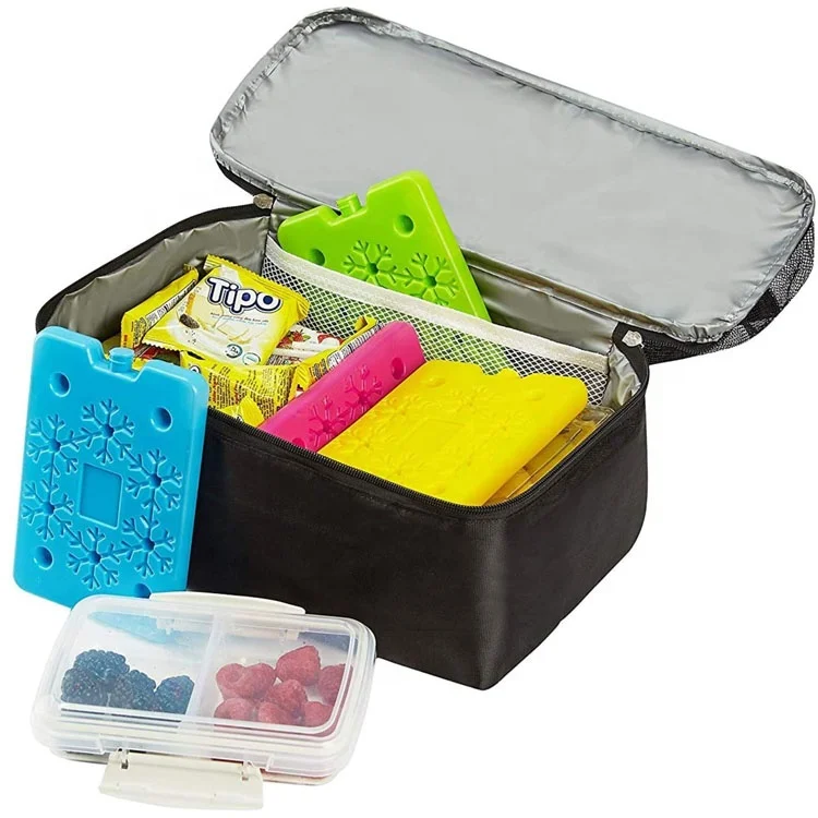 Long Lasting Cold Ice Pack Brick Reusable HDPE Cool Slim Thin Freezer Pack Cooler for Lunch Boxes Bag