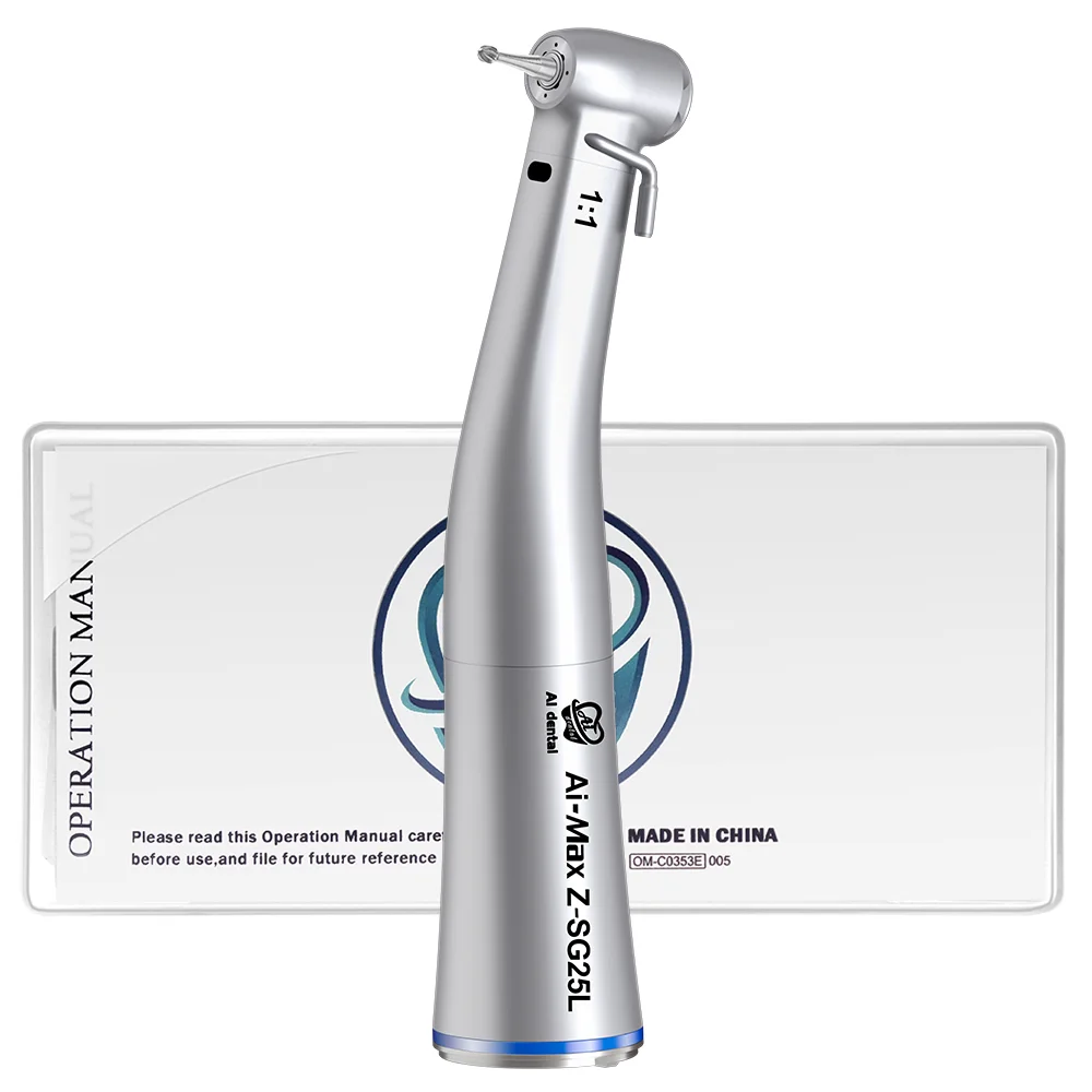 SG25L slow speed implant contra angle 1:1 handpiece external cooling optic fiber dental clinic equipment