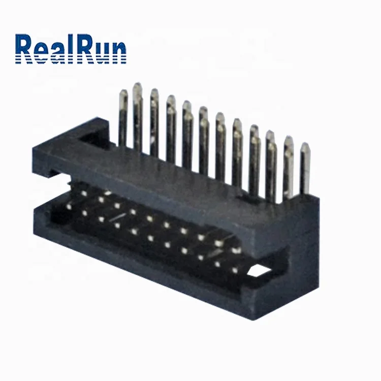 Штыревой разъем 2x11Pin, золотистый разъем с шагом 1,27 мм