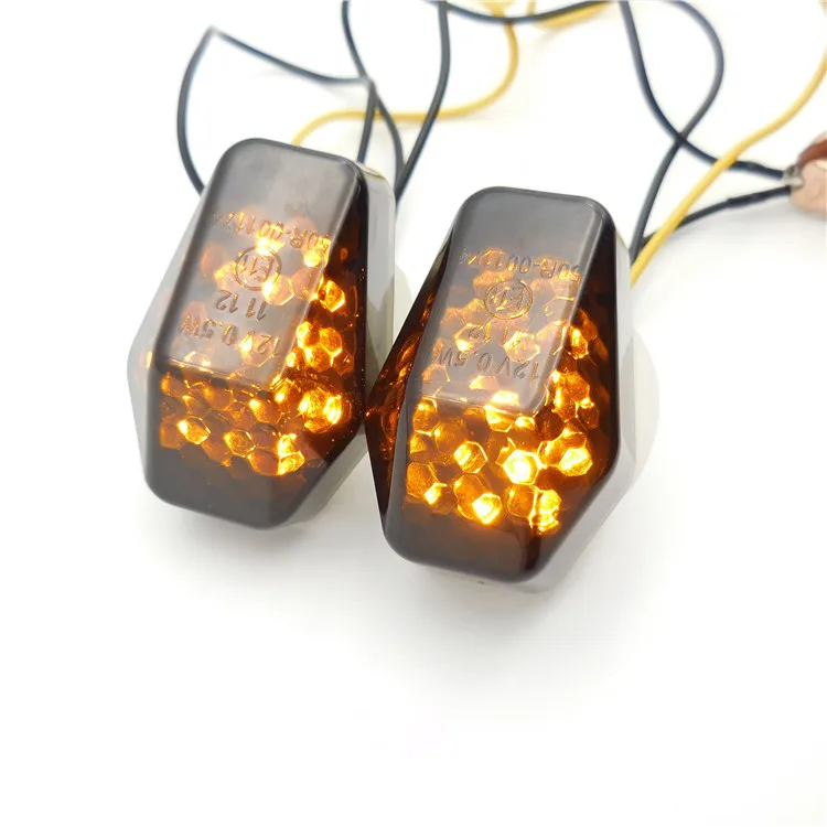 universal motorcycle led indicators SUPER BLACK  turn signal led turn lights for Japan motorbike turning system