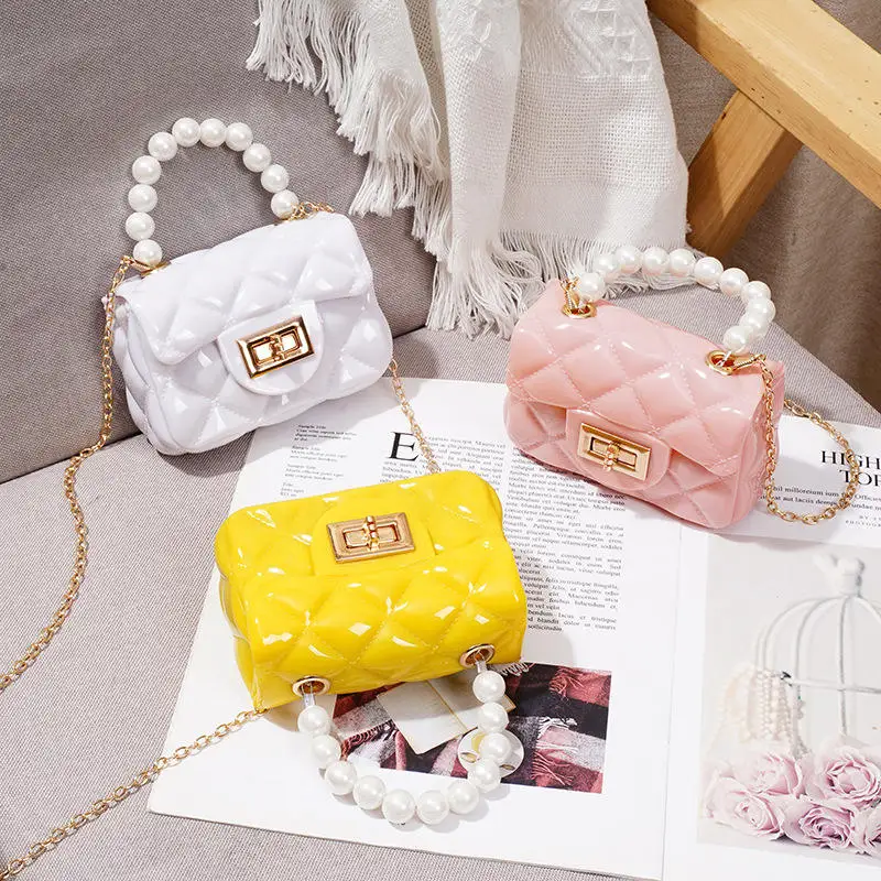 Hot Selling Bag Fashion Leisure Pearl Handheld Jelly Bag Luxury Handbag In Europe For Women Ladies Handbags Single Square