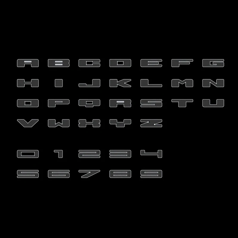 Car Accessories Grille Illuminated Led Letter Badges Amber Led Light For Ford Bronco 2021+