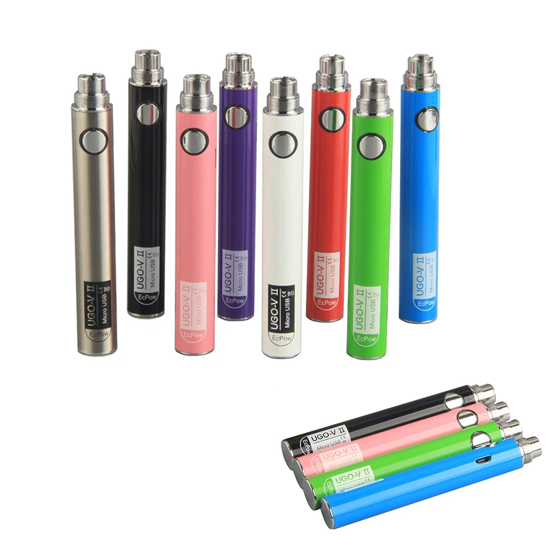Лучшее зарядное устройство USB UGO V2, аккумулятор 650 мАч, аккумуляторы с резьбой 510, вейп-ручка