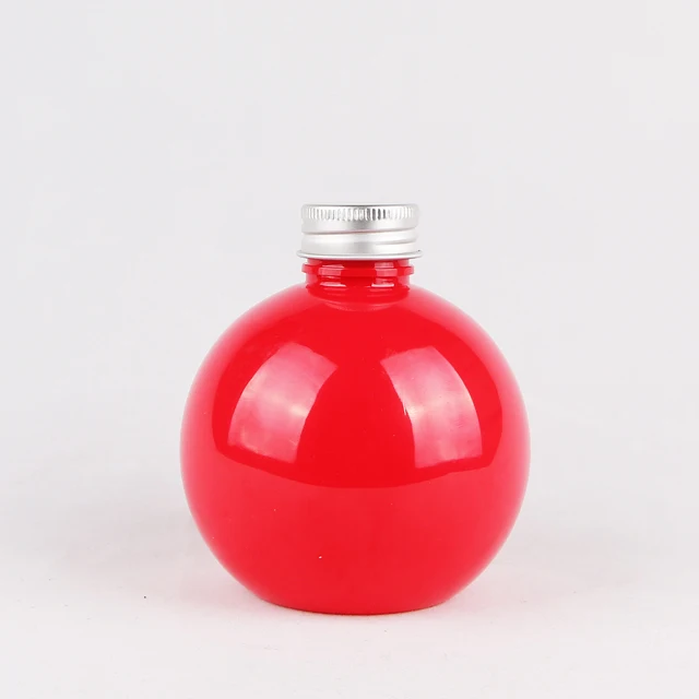 150ml 230ml 300ml 500ml ball shape plastic cosmetic bottle food grade beverage bottle PET bottle package supplier