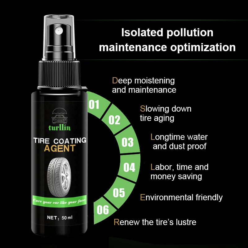 Auto Care Products Car Tire Refurbishing Agent Brightener Decontamination Tire Shine  other car care products
