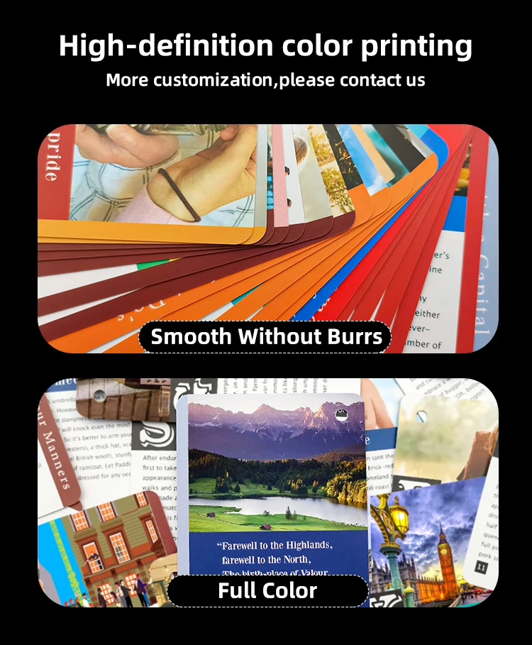 Manufacturers Custom Kid Create Playing Card  Matching Flash Card