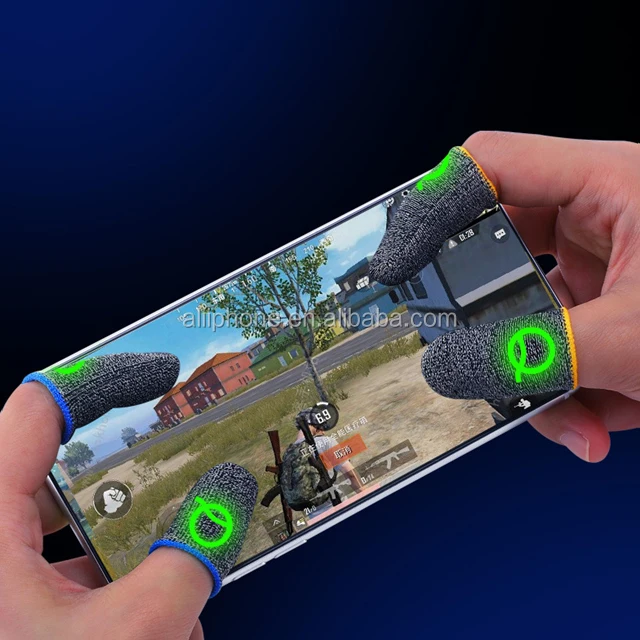 Игровой рукав для пальцев Android дышащий игровой контроллер сенсорного экрана чехол с защитой от пота рукава большого пальца