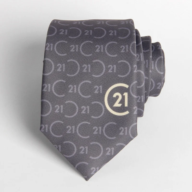 Wholesale Printing  Neck Ties Men Custom Classic Plain Slim Polyester Woven Solid color Neckties for Men