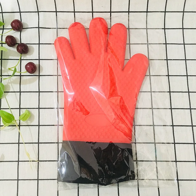 Высокопроизводительная 100% пищевая кухонная варежка для приготовления барбекю выпечки силиконовая