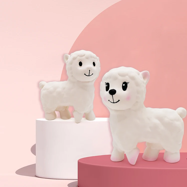Manufacturer New Product Nontoxic Latex Sheep Chew Natural Latex Toys